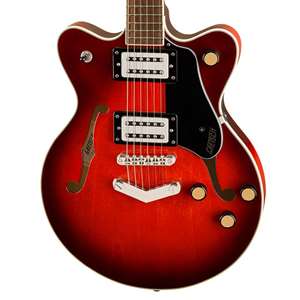 Gretsch G2655 Streamliner Center Block Jr. Double-Cut with V-Stoptail - Claret Burst with Laurel Fingerboard