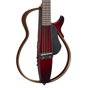 Yamaha SLG200S Steel-string SILENT Guitar - Crimson Red Burst with Rosewood Fingerboard