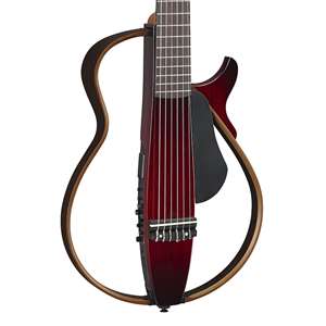 Yamaha SLG200N Nylon-string SILENT Guitar - Crimson Red Burst with Rosewood Fingerboard