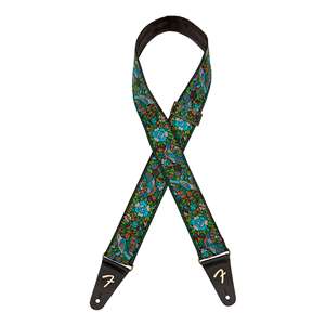 Fender Mosaic Jacquard Strap - Green, 2.125"
