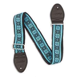 Souldier Strap - Poinsettia with Black Leather