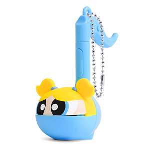 Otamatone Melody Play-Along Synthesizer Keychain - Powerpuff Girls (Bubbles)