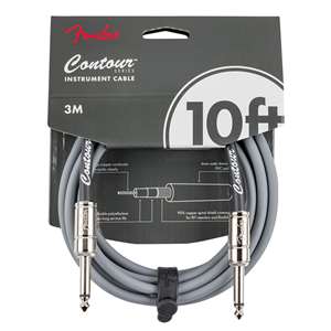 Fender Contour Instrument Cable - Inca Silver, 10'