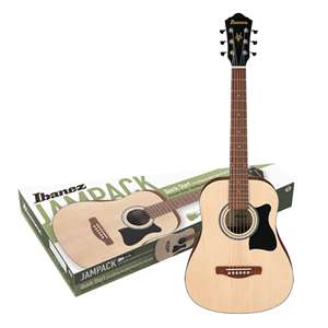Ibanez IJV30 Quickstart 3/4 Acoustic JamPack - Open Pore Natural