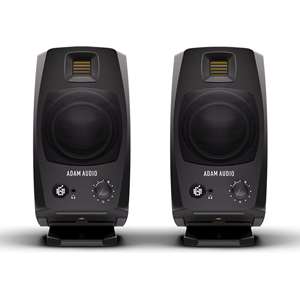 Adam Audio D3V Desktop Studio Monitors - Black (Pair)