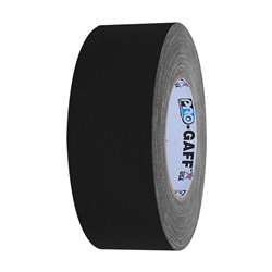 Pro Gaff Matte Cloth Gaffers Tape - Black (2 inch)